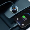 Szybka ładowarka samochodowa Golden Contactor Max USB + USB-C 60W QC ciemnoszary