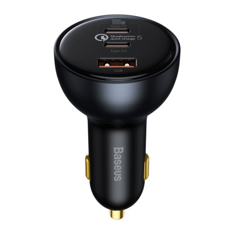 Szybka ładowarka samochodowa USB USB-C 160W PPS Quick Charge 5 PD szary Szybka ładowarka samochodowa USB USB-C 160W PPS Quick Charge 5 PD szary