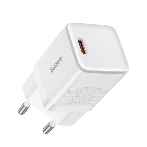 Szybka ładowarka sieciowa GaN3 do kabla USB-C 30W biały Szybka ładowarka sieciowa GaN3 do kabla USB-C 30W biały