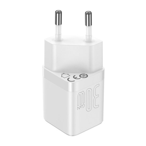 Szybka ładowarka sieciowa GaN3 do kabla USB-C 30W biały Szybka ładowarka sieciowa GaN3 do kabla USB-C 30W biały