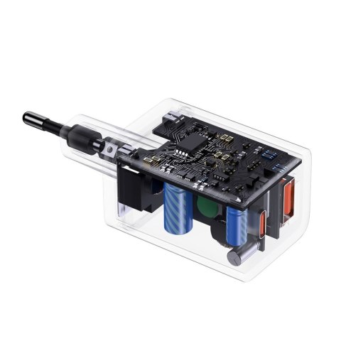 Szybka ładowarka sieciowa USB USB-C 30W PD QC Super Si Pro biały Szybka ładowarka sieciowa USB USB-C 30W PD QC Super Si Pro biały