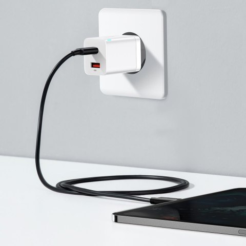 Szybka ładowarka sieciowa USB USB-C 30W PD QC Super Si Pro biały Szybka ładowarka sieciowa USB USB-C 30W PD QC Super Si Pro biały