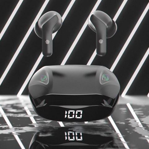 Dokanałowe słuchawki bezprzewodowe TWS Bluetooth 5.2 żółty Dokanałowe słuchawki bezprzewodowe TWS Bluetooth 5.2 żółty