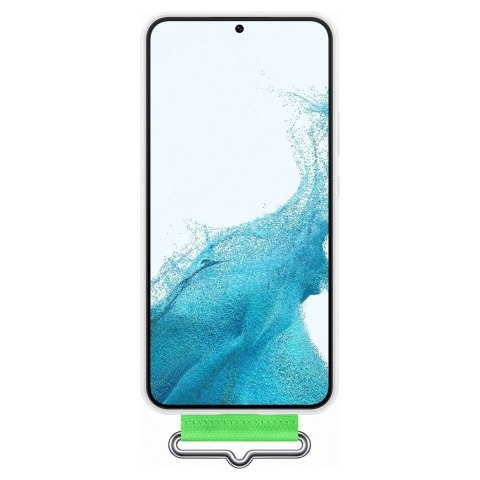 Gumowe silikonowe etui pokrowiec do Galaxy S22+ Silicone Cover biały Gumowe silikonowe etui pokrowiec do Galaxy S22+ Silicone Cover biały