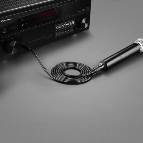 Kabel audio przewód do mikrofonu XLR (żeński) - 6.35mm jack (męski) 5m Kabel audio przewód do mikrofonu XLR (żeński) - 6.35mm jack (męski) 5m
