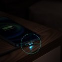 Kątowy mocny kabel przewód do iPhone USB - Lightning dla graczy 2.4A 1m czarny