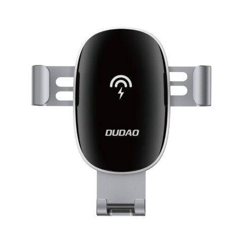 Ładowarka indukcyjna Qi 15W + uchwyt samochodowy grawitacyjny na kratkę czarna Ładowarka indukcyjna Qi 15W + uchwyt samochodowy grawitacyjny na kratkę czarna