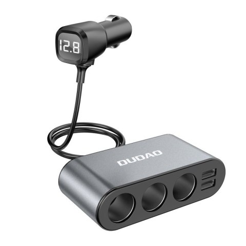 Ładowarka samochodowa 2x USB + rozdzielacz gniazda zapalniczki 3x czarny Ładowarka samochodowa 2x USB + rozdzielacz gniazda zapalniczki 3x czarny