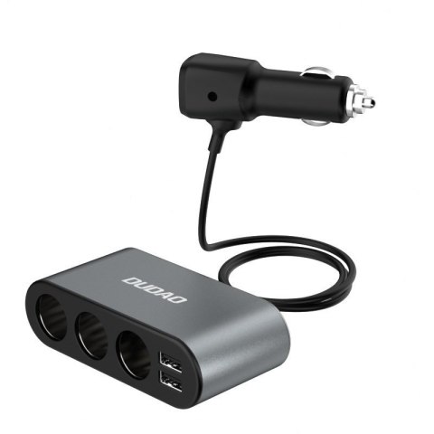 Ładowarka samochodowa 2x USB + rozdzielacz gniazda zapalniczki 3x czarny Ładowarka samochodowa 2x USB + rozdzielacz gniazda zapalniczki 3x czarny