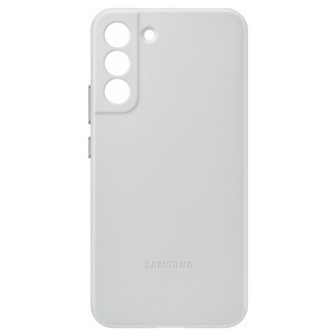 Skórzane etui pokrowiec ze skóry naturalnej do Galaxy S22+ Leather Cover jasnoszary Skórzane etui pokrowiec ze skóry naturalnej do Galaxy S22+ Leather Cover jasnoszary