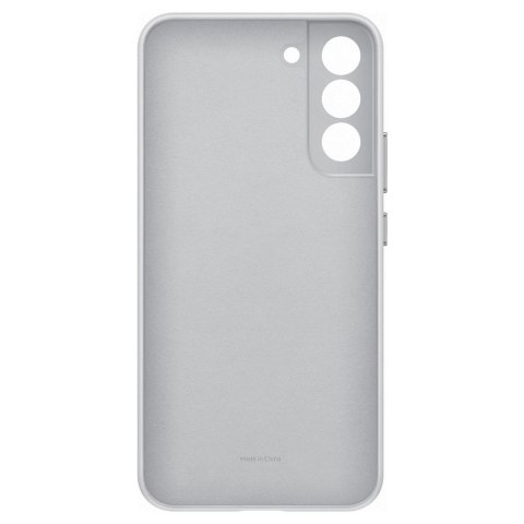 Skórzane etui pokrowiec ze skóry naturalnej do Galaxy S22+ Leather Cover jasnoszary Skórzane etui pokrowiec ze skóry naturalnej do Galaxy S22+ Leather Cover jasnoszary