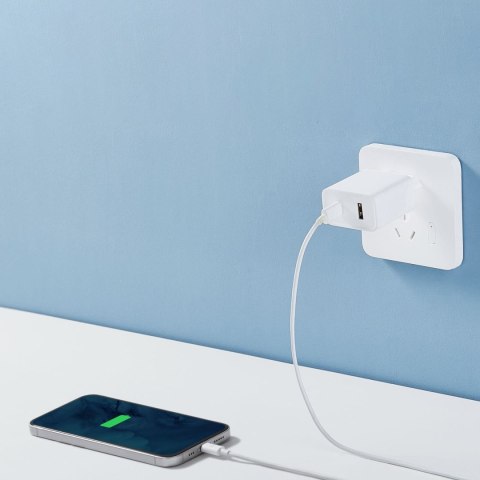Szybka ładowarka sieciowa Xiaomi Travel Charger Combo USB / USB-C 33W PD biała Szybka ładowarka sieciowa Xiaomi Travel Charger Combo USB / USB-C 33W PD biała