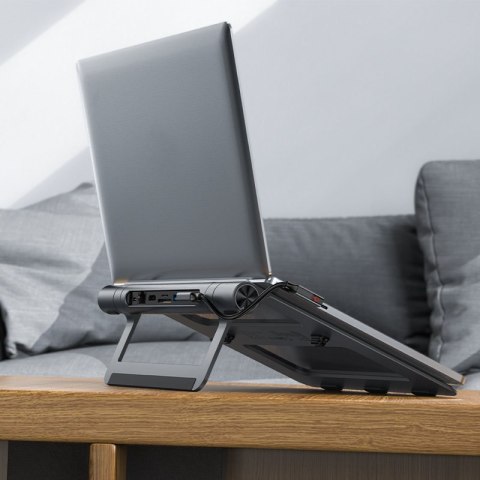 8w1 Podstawka do laptopa + HUB wielofunkcyjny USB-C TF SD HDMI 4K RJ45 100W szary 8w1 Podstawka do laptopa + HUB wielofunkcyjny USB-C TF SD HDMI 4K RJ45 100W szary