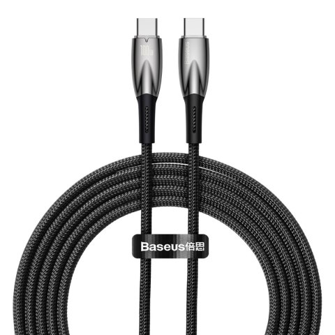 Kabel przewód do szybkiego ładowania Glimmer Series USB-C 480Mb/s PD 100W 2m czarny Kabel przewód do szybkiego ładowania Glimmer Series USB-C 480Mb/s PD 100W 2m czarny