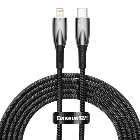 Kabel przewód do szybkiego ładowania iPhone USB-C - Lightning 480Mb/s PD 20W 2m czarny Kabel przewód do szybkiego ładowania iPhone USB-C - Lightning 480Mb/s PD 20W 2m czarny