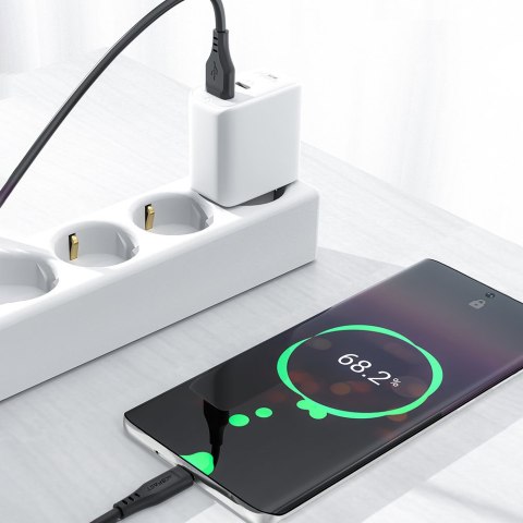 Kabel przewód do telefonu USB - USB-C 3A 1.2m biały Kabel przewód do telefonu USB - USB-C 3A 1.2m biały