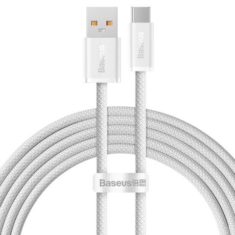 Kabel przewód Dynamic Series USB - USB-C 100W 2m biały Kabel przewód Dynamic Series USB - USB-C 100W 2m biały