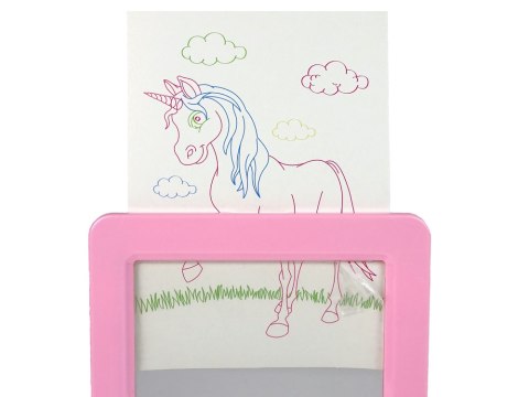 Magiczna Podświetlana Tablica 3D Okulary Różowa Magiczna Podświetlana Tablica 3D Okulary Różowa