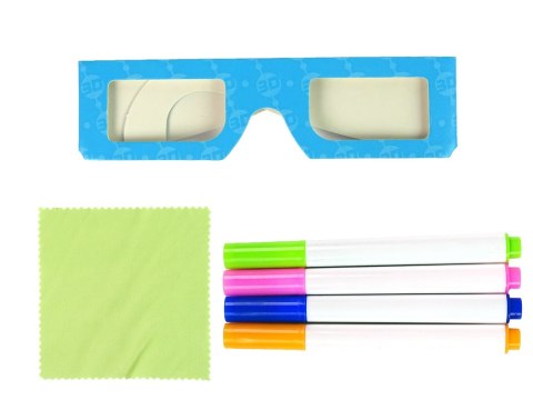 Magiczna Podświetlana Tablica 3D Okulary Różowa Magiczna Podświetlana Tablica 3D Okulary Różowa