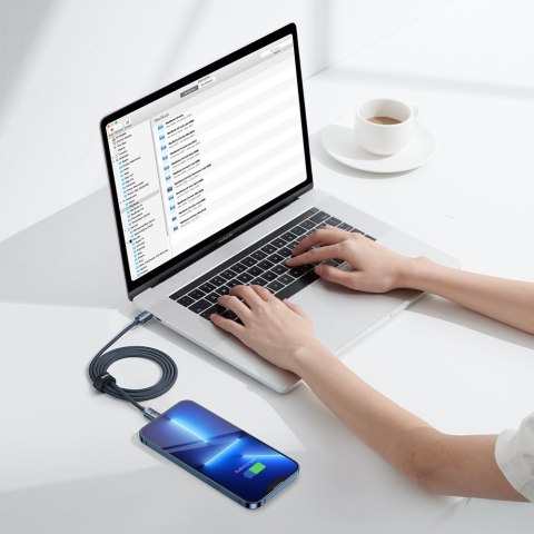 Kabel przewód USB - Lightning do szybkiego ładowania i transferu danych 1.2m czarny Kabel przewód USB - Lightning do szybkiego ładowania i transferu danych 1.2m czarny