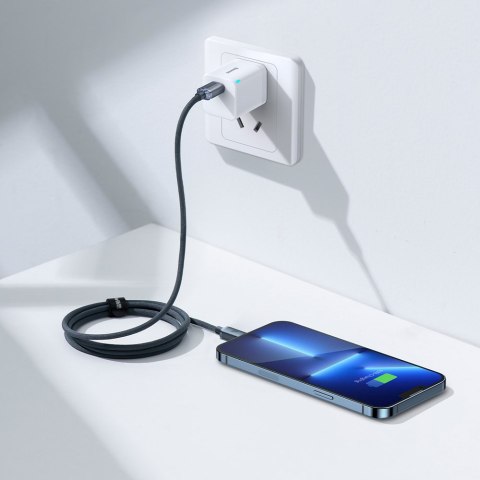 Kabel przewód USB - Lightning do szybkiego ładowania i transferu danych 1.2m czarny Kabel przewód USB - Lightning do szybkiego ładowania i transferu danych 1.2m czarny