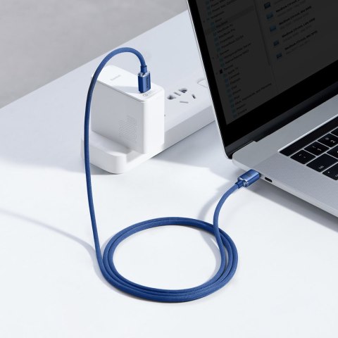 Kabel przewód do szybkiego ładowania i transferu danych USB-C USB-C 100W 1.2m niebieski Kabel przewód do szybkiego ładowania i transferu danych USB-C USB-C 100W 1.2m niebieski