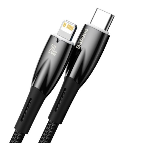 Kabel przewód do szybkiego ładowania iPhone USB-C - Lightning 480Mb/s PD 20W 1m czarny Kabel przewód do szybkiego ładowania iPhone USB-C - Lightning 480Mb/s PD 20W 1m czarny