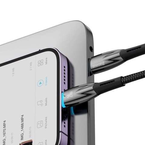 Kabel przewód do szybkiego ładowania iPhone USB-C - Lightning 480Mb/s PD 20W 1m czarny Kabel przewód do szybkiego ładowania iPhone USB-C - Lightning 480Mb/s PD 20W 1m czarny