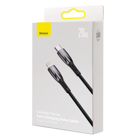 Kabel przewód do szybkiego ładowania iPhone USB-C - Lightning 480Mb/s PD 20W 1m czarny Kabel przewód do szybkiego ładowania iPhone USB-C - Lightning 480Mb/s PD 20W 1m czarny