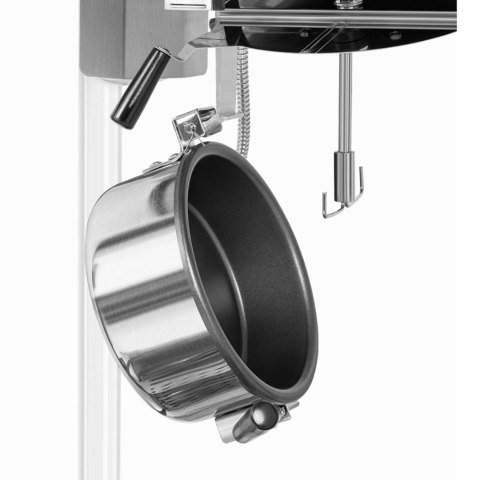 Maszyna automat urządzenie do prażenia popcornu retro TEFLON 1600 W 5-6 kg/h - biało-złota Maszyna automat urządzenie do prażenia popcornu retro TEFLON 1600 W 5-6 kg/h - biało-złota