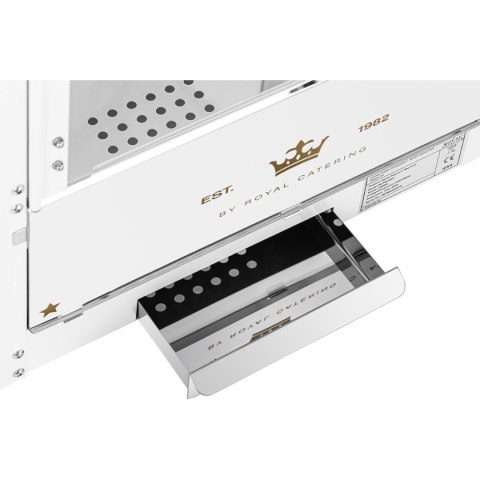Maszyna automat urządzenie do prażenia popcornu retro TEFLON 1600 W 5-6 kg/h - biało-złota Maszyna automat urządzenie do prażenia popcornu retro TEFLON 1600 W 5-6 kg/h - biało-złota
