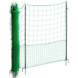 Siatka elektryzująca ogrodzenie ochronne hodowlane dla kur drobiu 1,25 x 25 m