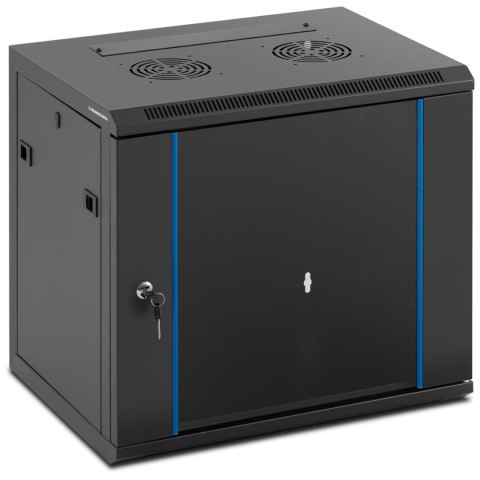 Szafa RACK serwerowa sieciowa wisząca 19'' 9U IP20 do 60 kg 54x39x49 cm CZARNA Szafa RACK serwerowa sieciowa wisząca 19'' 9U IP20 do 60 kg 54x39x49 cm CZARNA