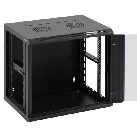 Szafa RACK serwerowa sieciowa wisząca 19'' 9U IP20 do 60 kg 54x39x49 cm CZARNA Szafa RACK serwerowa sieciowa wisząca 19'' 9U IP20 do 60 kg 54x39x49 cm CZARNA