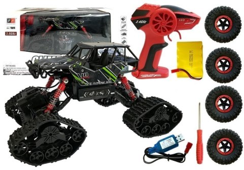 Auto Zdalnie Sterowane Terenowe R/C Zielony 4x4 Auto Zdalnie Sterowane Terenowe R/C Zielony 4x4