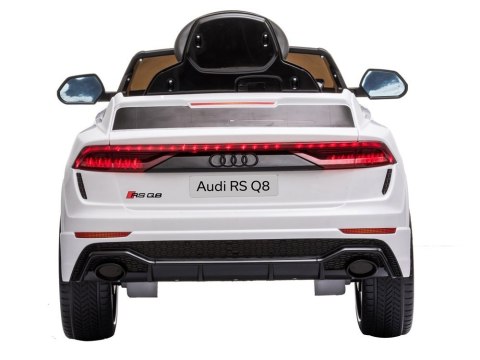 Samochód na akumulator Audi RS Q8 biały Samochód na akumulator Audi RS Q8 biały