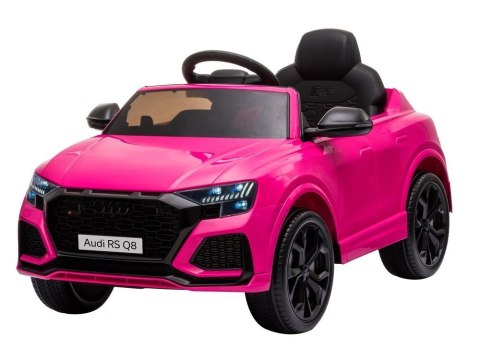 Samochód na akumulator Audi RS Q8 różowy Samochód na akumulator Audi RS Q8 różowy