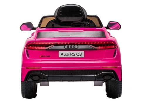 Samochód na akumulator Audi RS Q8 różowy Samochód na akumulator Audi RS Q8 różowy