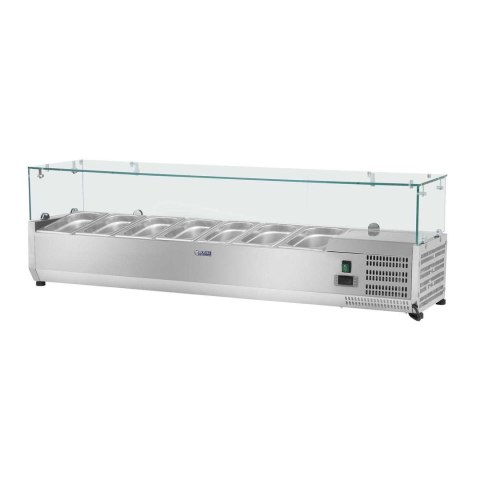 Nadstawa chłodnicza ze szklaną osłoną 7x GN1/4 150cm Nadstawa chłodnicza ze szklaną osłoną 7x GN1/4 150cm