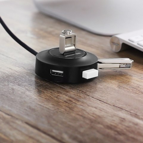 4w1 HUB rozdzielacz adapter USB 2.0 do 4x USB-A 480Mb/s 1m czarny 4w1 HUB rozdzielacz adapter USB 2.0 do 4x USB-A 480Mb/s 1m czarny