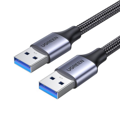 Wytrzymały kabel przewód w oplocie USB 3.0 5Gb/s 2m szary Wytrzymały kabel przewód w oplocie USB 3.0 5Gb/s 2m szary