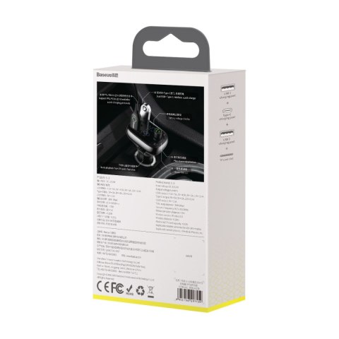 2w1 Transmiter Bluetooth + ładowarka do samochodu S-13 Overseas Edition czarny 2w1 Transmiter Bluetooth + ładowarka do samochodu S-13 Overseas Edition czarny