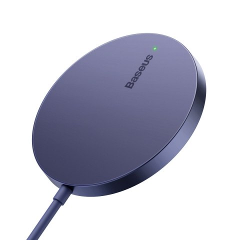 Ładowarka magnetyczna indukcyjna Simple Mini3 MagSafe Qi 15W fioletowa Ładowarka magnetyczna indukcyjna Simple Mini3 MagSafe Qi 15W fioletowa