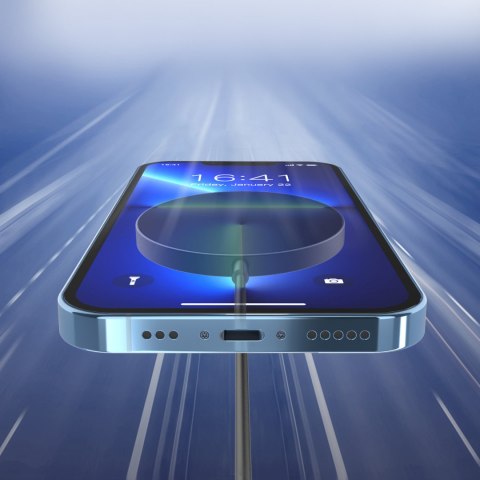 Ładowarka magnetyczna indukcyjna do iPhone 15W MagSafe czarna Ładowarka magnetyczna indukcyjna do iPhone 15W MagSafe czarna