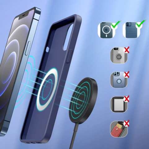 Ładowarka magnetyczna indukcyjna do iPhone 15W MagSafe czarna Ładowarka magnetyczna indukcyjna do iPhone 15W MagSafe czarna