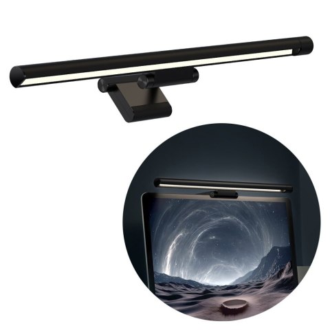 Lampka LED na monitor ekran I-wok Series oświetlenie monitora czarna Lampka LED na monitor ekran I-wok Series oświetlenie monitora czarna
