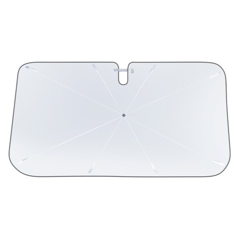 Parasol przeciwsłoneczny odblaskowy na przednią szybę do auta CoolRide 131x69cm czarny Parasol przeciwsłoneczny odblaskowy na przednią szybę do auta CoolRide 131x69cm czarny