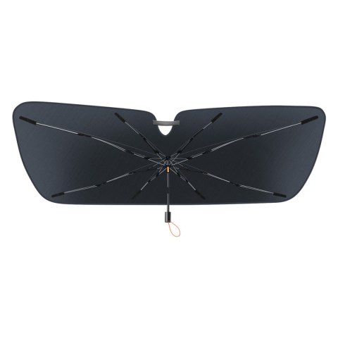 Parasol przeciwsłoneczny odblaskowy na przednią szybę do auta CoolRide 131x69cm czarny Parasol przeciwsłoneczny odblaskowy na przednią szybę do auta CoolRide 131x69cm czarny