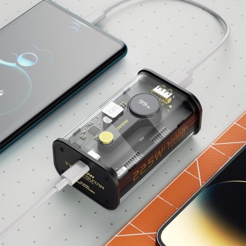Powerbank K16 10000mAh USB-C USB-A 22.5W PD czarny Powerbank K16 10000mAh USB-C USB-A 22.5W PD czarny