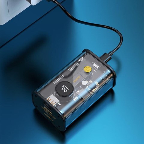 Powerbank K16 10000mAh USB-C USB-A 22.5W PD czarny Powerbank K16 10000mAh USB-C USB-A 22.5W PD czarny